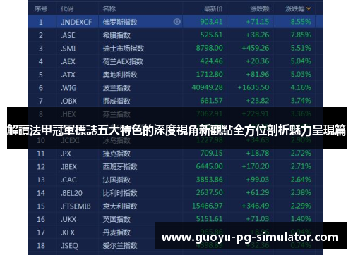 解讀法甲冠軍標誌五大特色的深度視角新觀點全方位剖析魅力呈現篇 解讀法甲冠軍標誌五大特色的深度視角新觀點全方位剖析魅力呈現篇